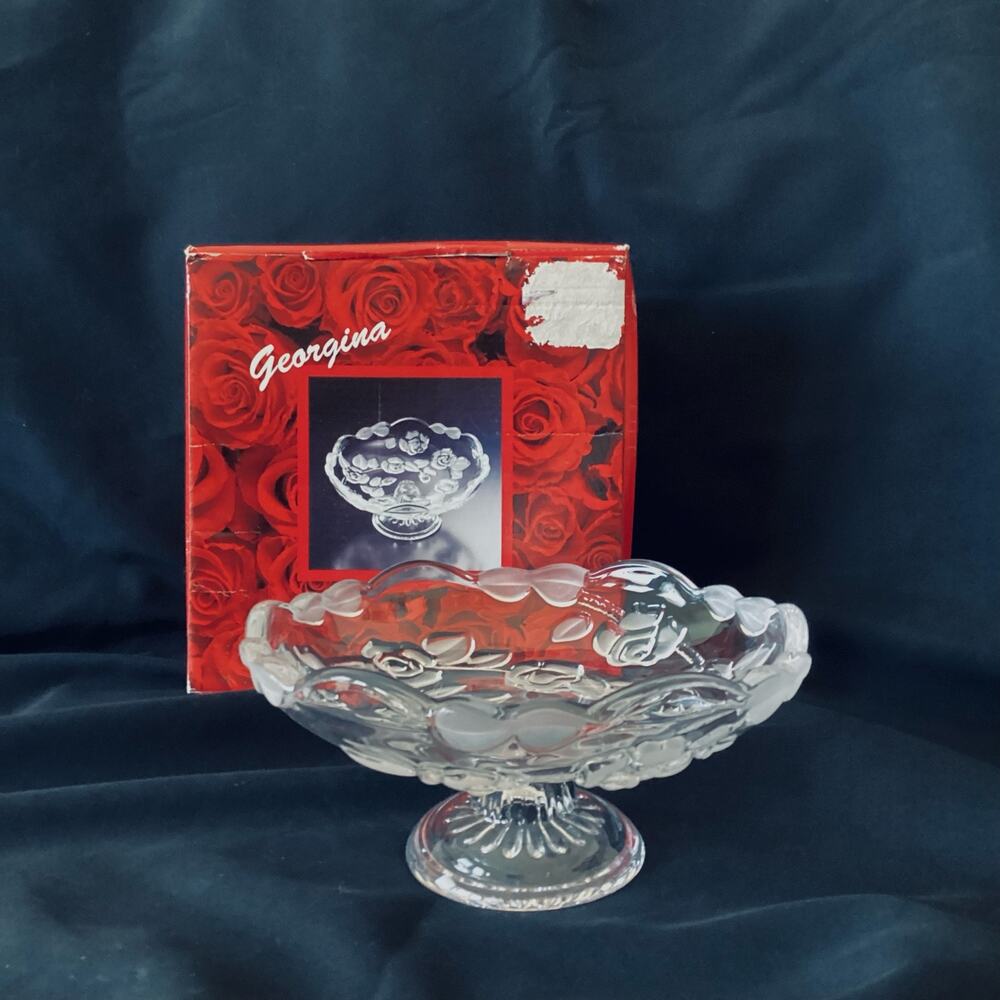 Walther Glas Frosted Floral Vase